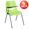 Flash Furniture Green Tablet Arm Chair, PK5 5-RUT-EO1-GN-RTAB-GG - alternate 3